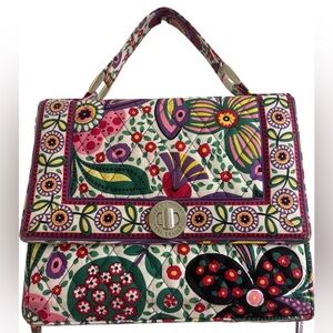 Vera Bradley bright floral two-way bag